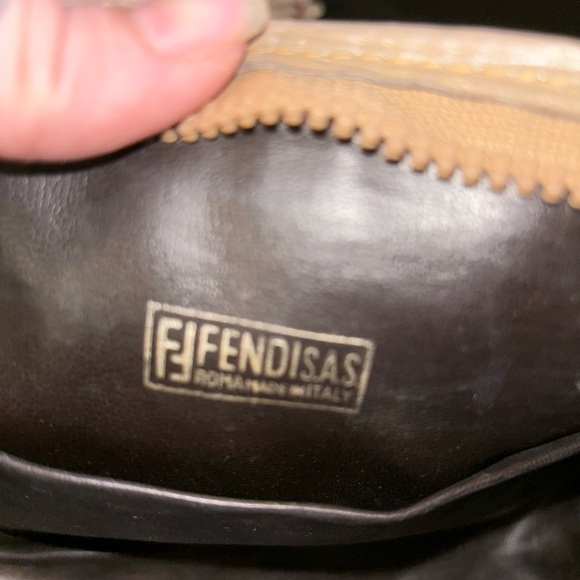 FENDI | Vintage SAS FF Logo Signatures Monograms Clutch Cosmetic Toiletery Bag - Picture 3 of 9